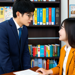 **

"A kind and understanding youth counselor (青少年指導士) in a bright, welcoming office, fully clothed in modest professional attire, listening attentively to a young person. Bookshelves and motivational posters adorn the background. Perfect anatomy, correct proportions, natural pose, well-formed hands, proper finger count, safe for work, appropriate content, professional, family-friendly, high quality."

**