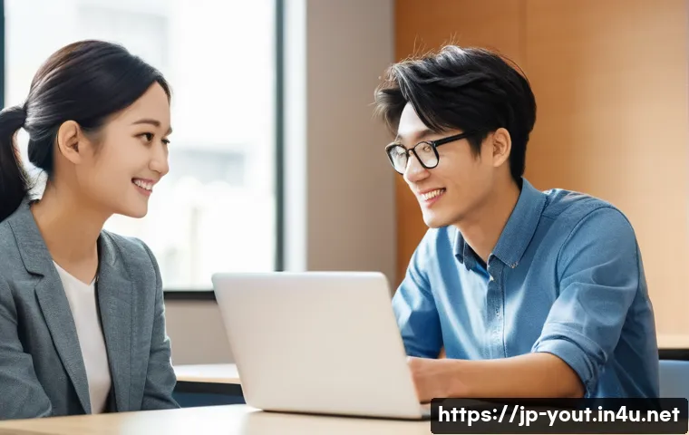 청소년지도사와 사회복지사 협업 사례 - A compassionate scene in a modern Japanese community center where a young youth guidance counselor a...