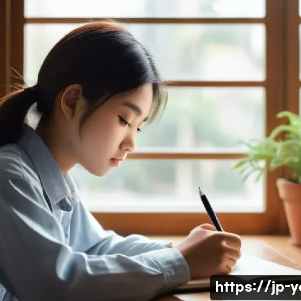 청소년지도사와 청소년의 성격 유형별 접근 - A serene indoor scene featuring a thoughtful, introverted Japanese teenager sitting quietly at a des...